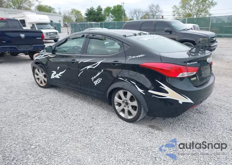 2013 Hyundai Elantra Limited from USA, damaged, VIN KMHDH4AE6DU487937